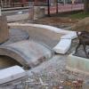 Elevator Tower - Whitman Center - Before: Peter Pan Fountain